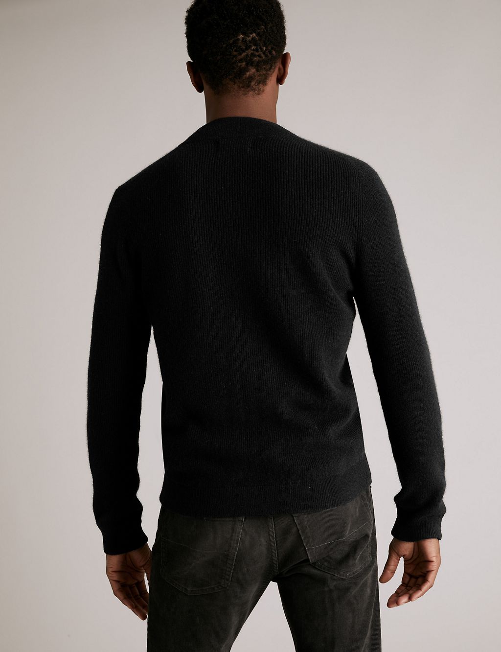 Pure Cashmere Ribbed Knitted Bomber | Autograph | M&S
