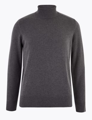 m&s mens roll neck jumpers