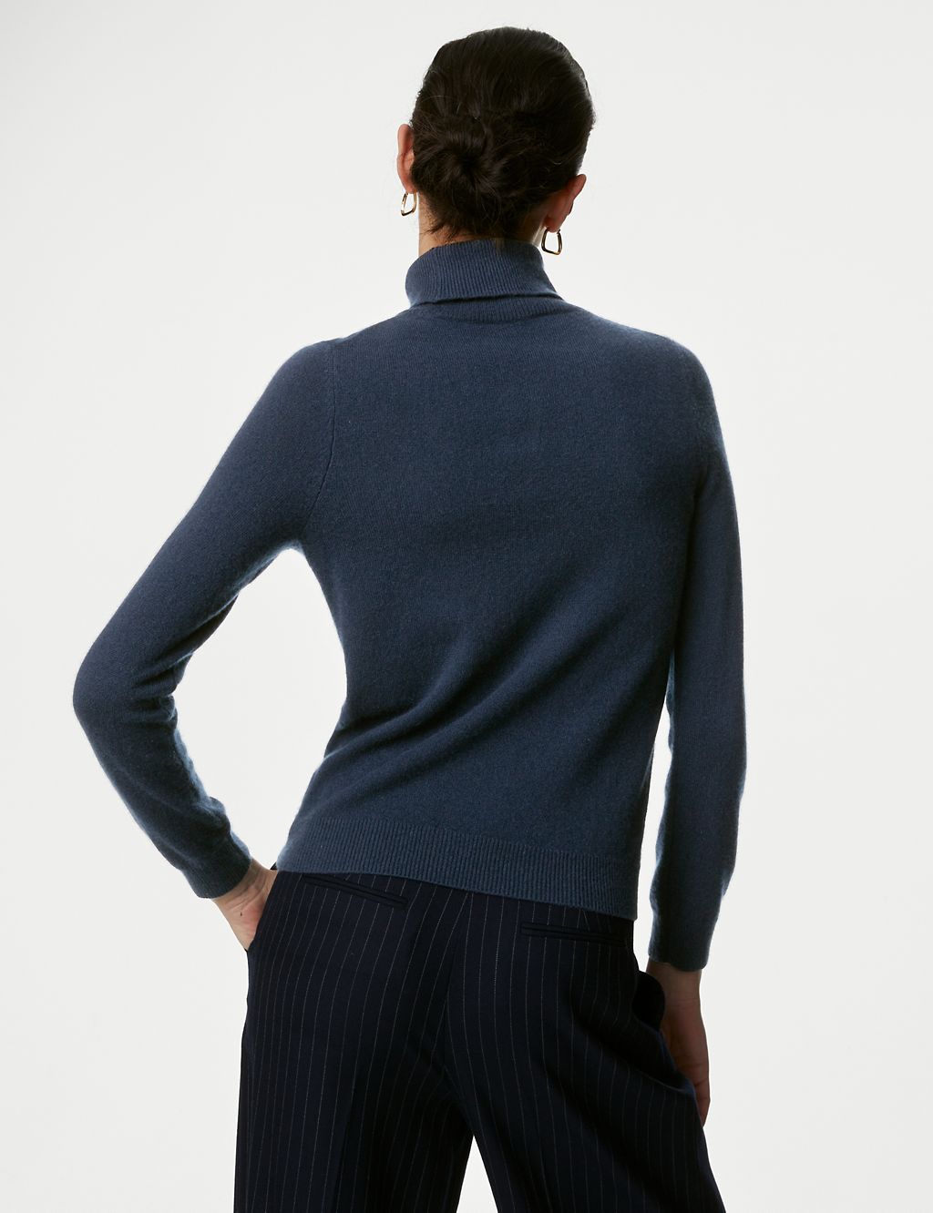 Pure Cashmere Roll Neck Jumper 4 of 8