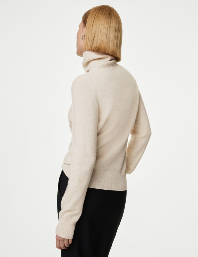 Pure Cashmere Roll Neck Jumper 5 of 7