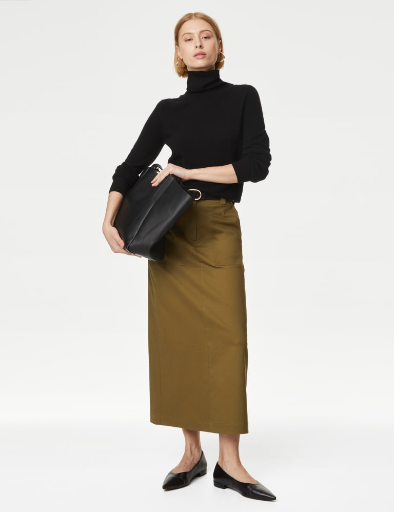 Marks and spencer women's cashmere polo neck top