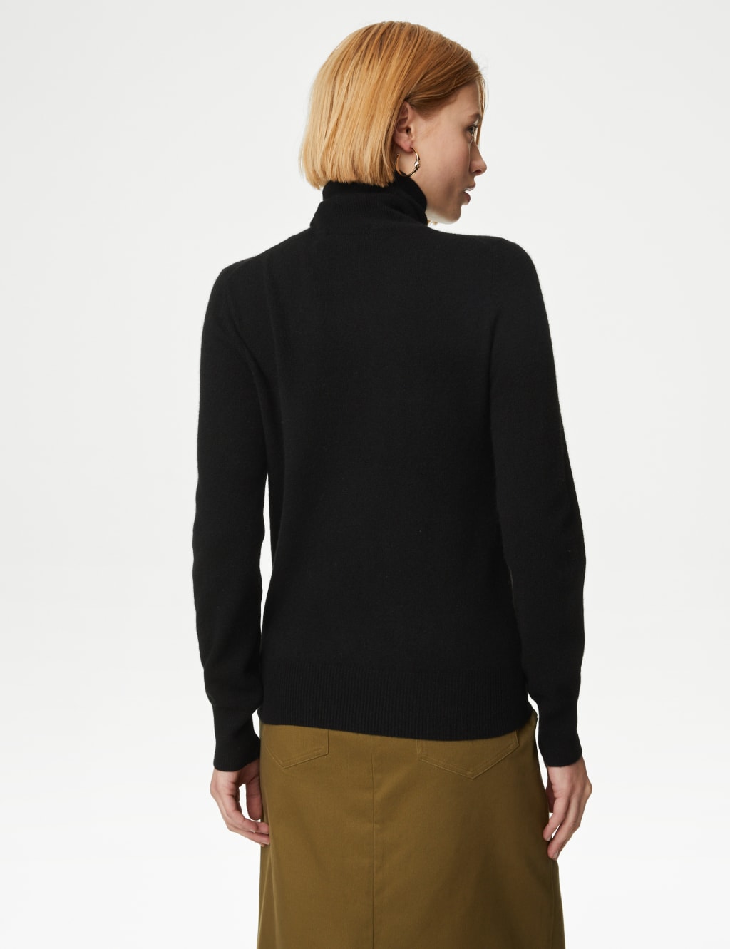 Pure Cashmere Roll Neck Jumper 6 of 9