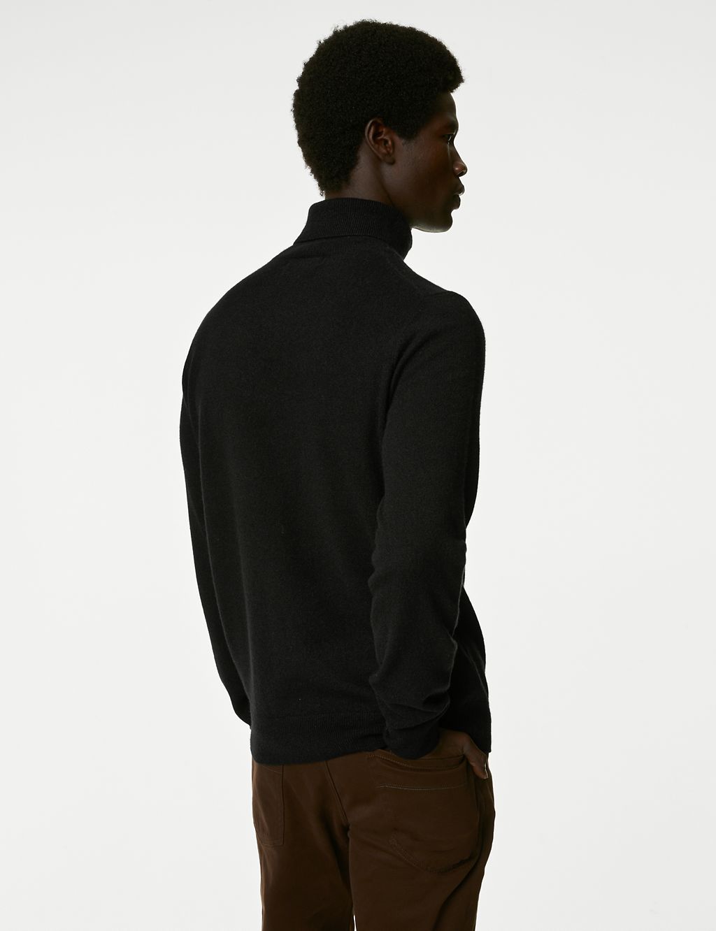 Pure Cashmere Roll Neck Jumper 5 of 5