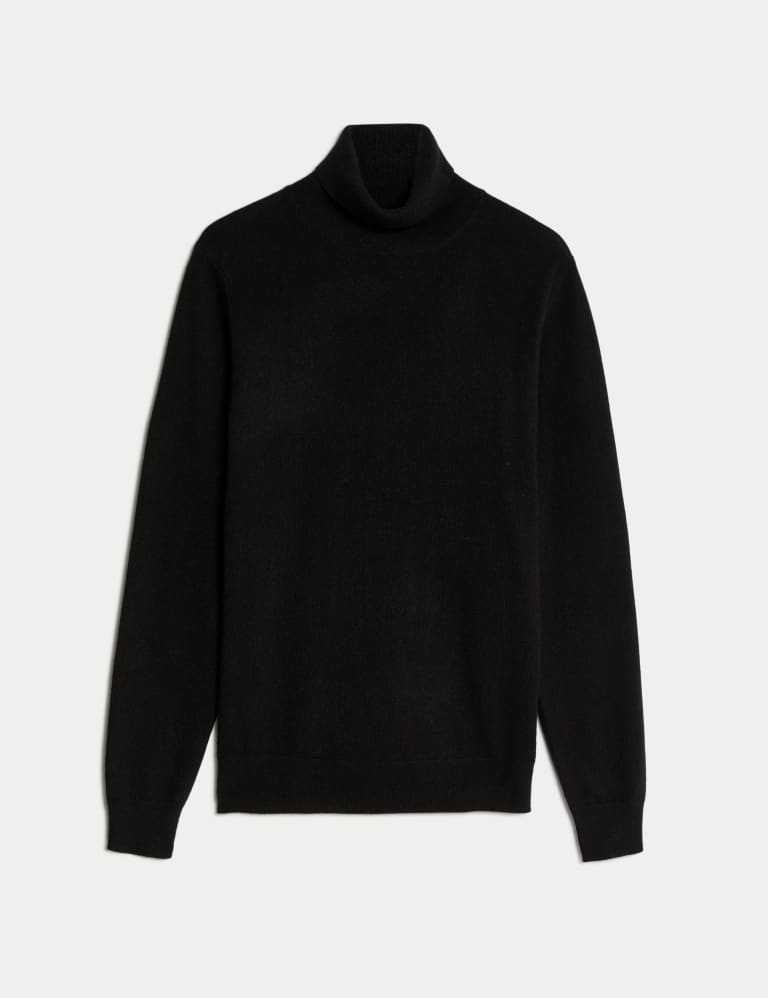 M and s sale cashmere polo neck