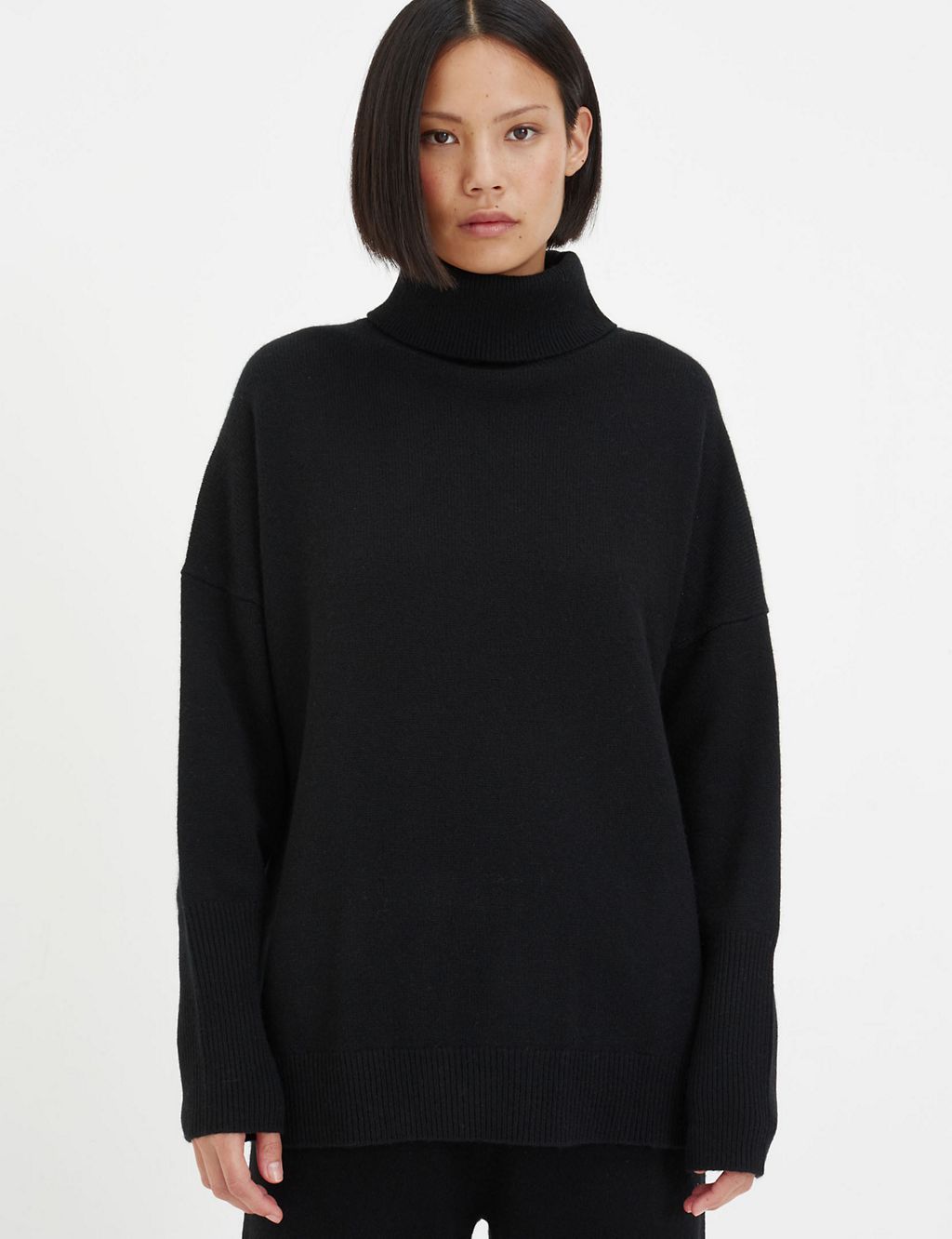 Pure Cashmere Roll Neck Jumper 3 of 3