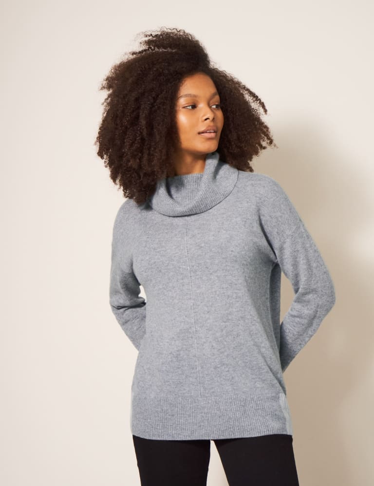 Cashmere roll neck discount jumper