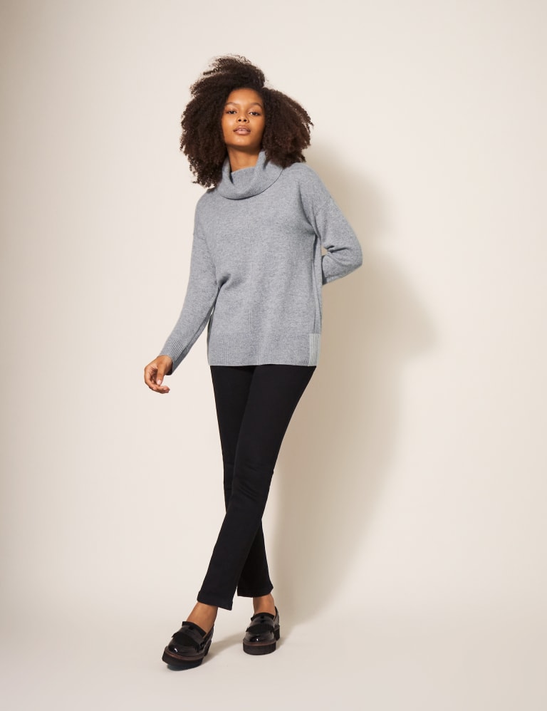M s cashmere discount roll neck