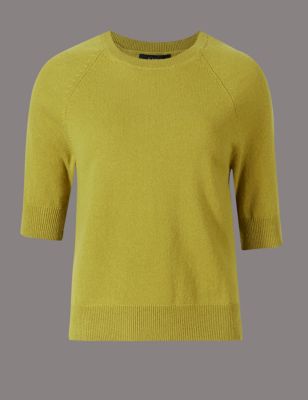 Pure Cashmere Round Neck Jumper Image 2 of 5