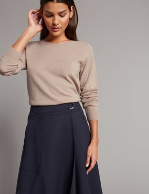 Marks and spencer on sale round neck jumper