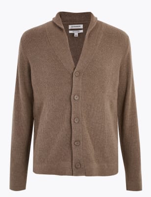 Pure Cashmere Shawl Neck Cardigan, M&S Collection