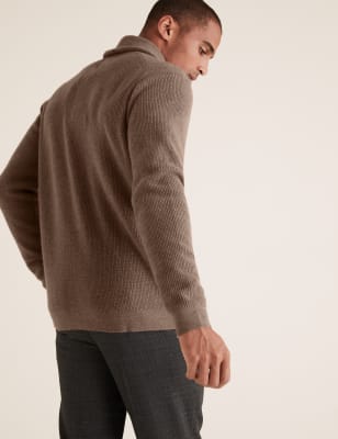 Pure Cashmere Shawl Neck Cardigan, M&S Collection