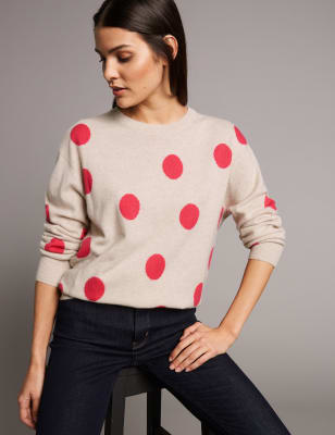 Pure Cashmere Spotted Oversized Jumper Autograph M S