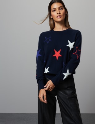 marks and spencer cashmere star jumper