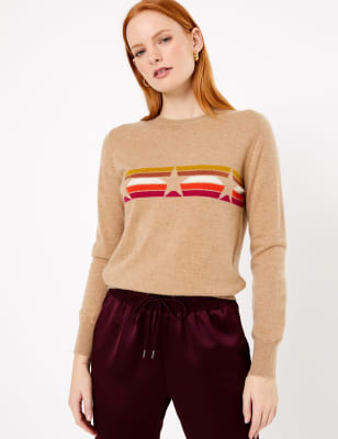 marks and spencer cashmere star jumper