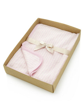 Pure Cashmere Striped Blanket in Gift Box Image 2 of 3
