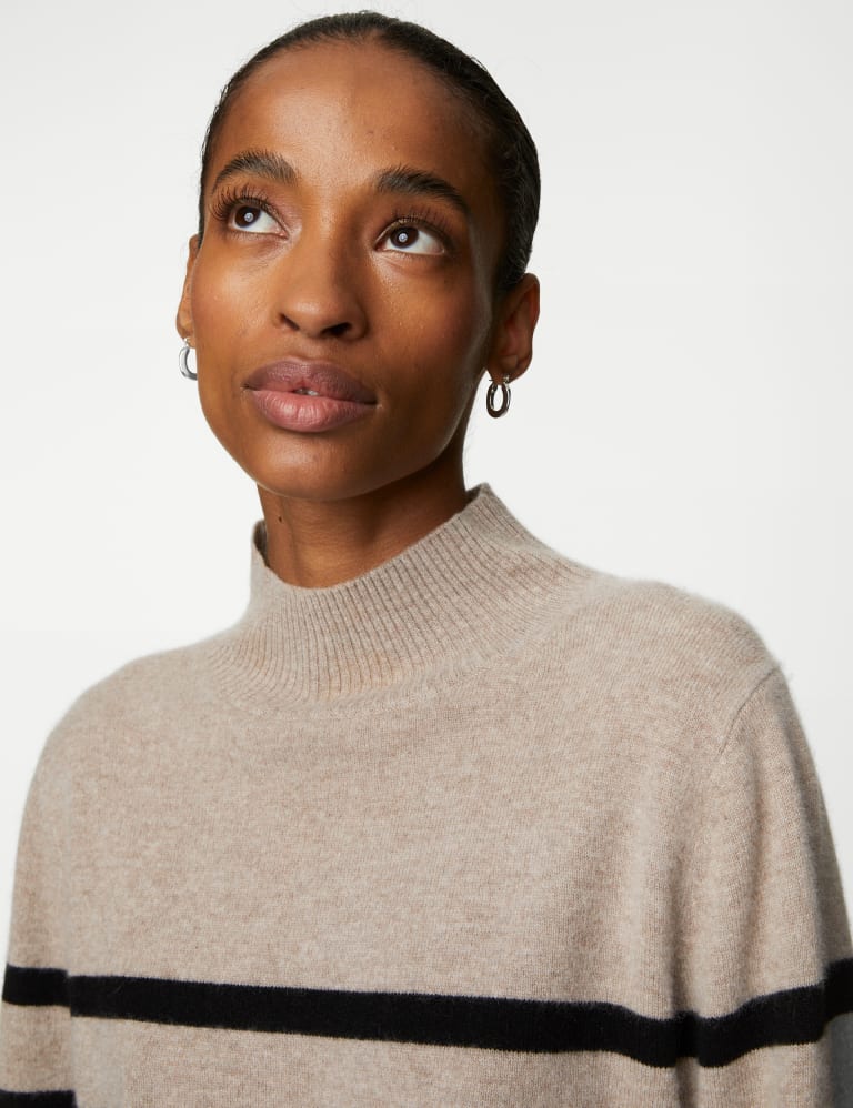 Cashmere funnel neck jumper outlet