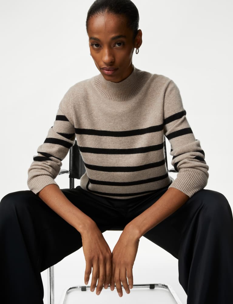 Marks and spencer cheap cashmere polo neck jumpers