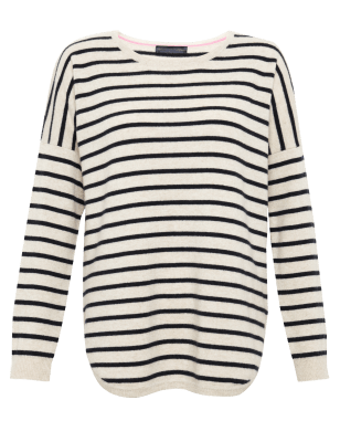 Pure Cashmere Striped Jumper | M&S Collection | M&S