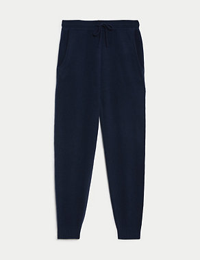 Pure Cashmere Tapered Ankle Grazer Joggers Image 2 of 8