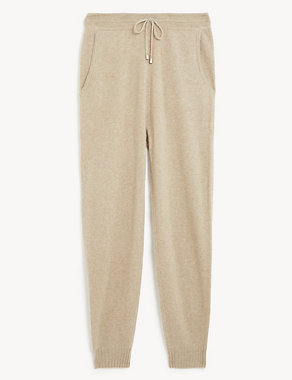 Pure Cashmere Tapered Ankle Grazer Joggers Image 2 of 6