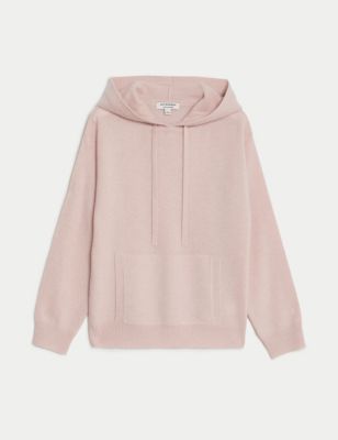 Pure Cashmere Textured Relaxed Hoodie Image 2 of 7