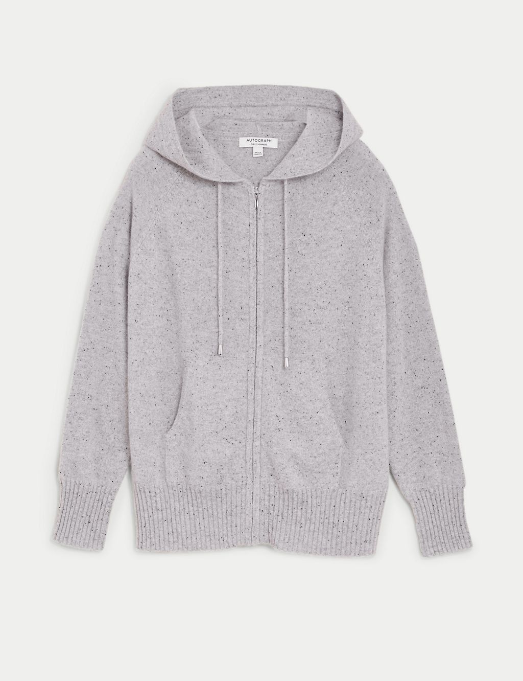 Pure Cashmere Textured Relaxed Hoodie 1 of 7