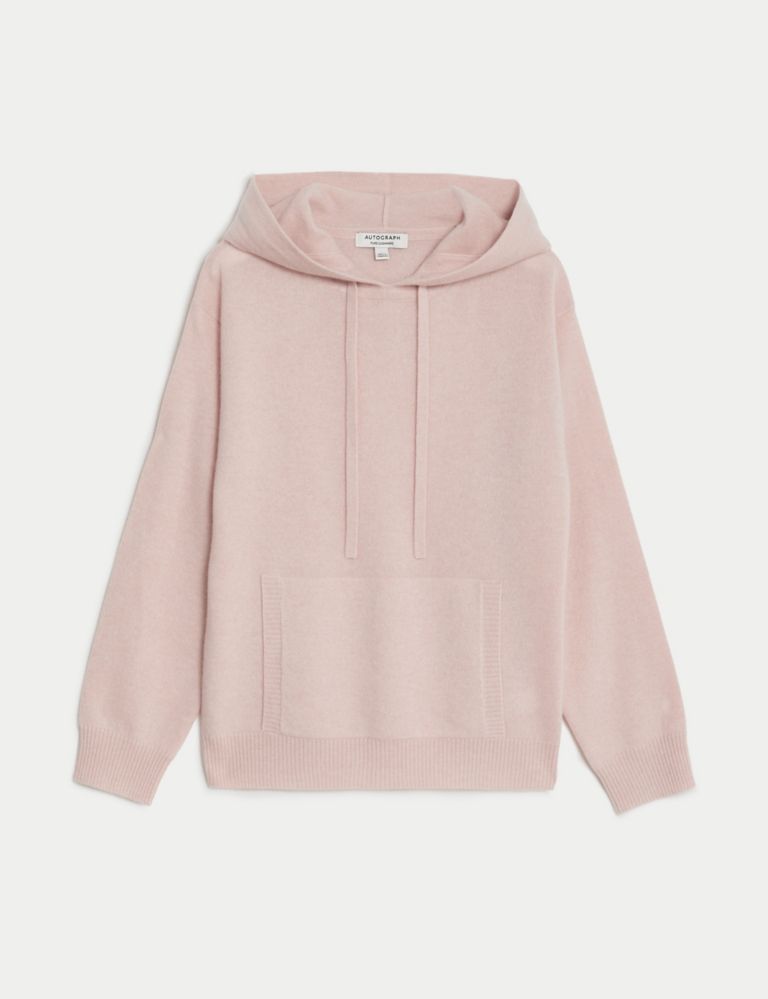 Pure Cashmere Textured Relaxed Hoodie 2 of 7