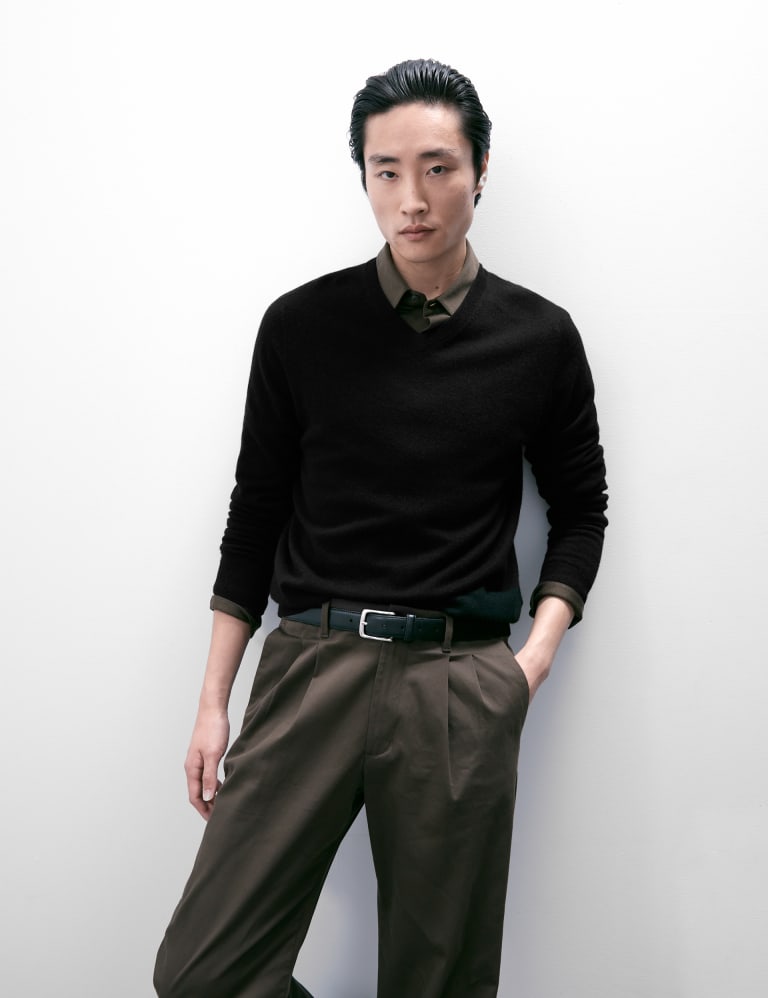 Pure Cashmere V Neck Jumper