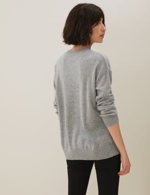 Pure Cashmere Relaxed Crew Neck Sweater