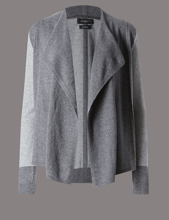 Pure Cashmere Waterfall Cardigan Image 1 of 2