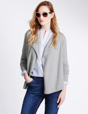 cashmere waterfall cardigan uk