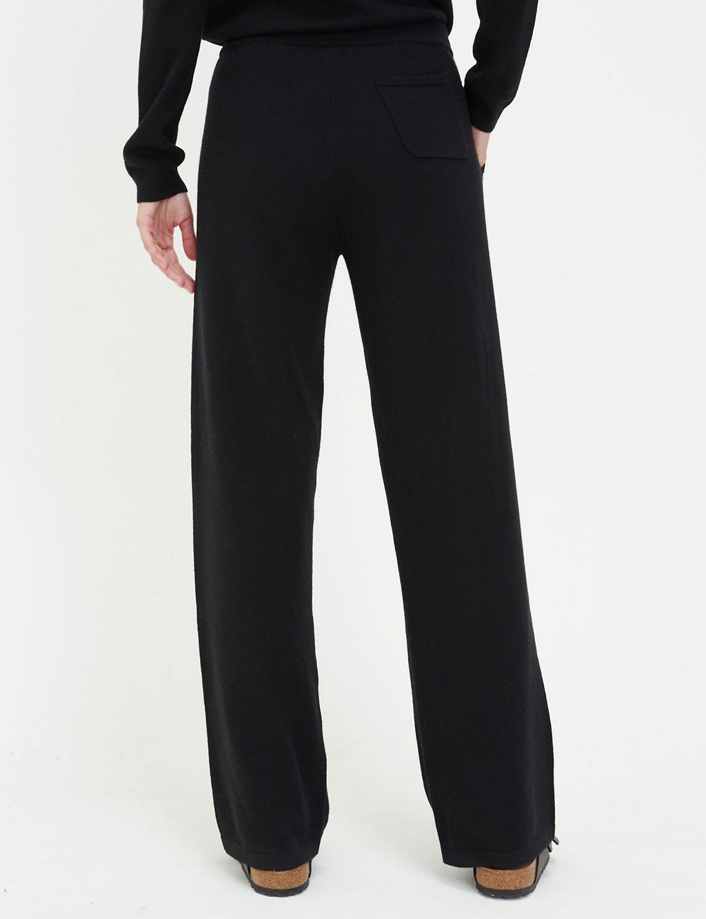 Pure Cashmere Wide Leg Joggers 2 of 5