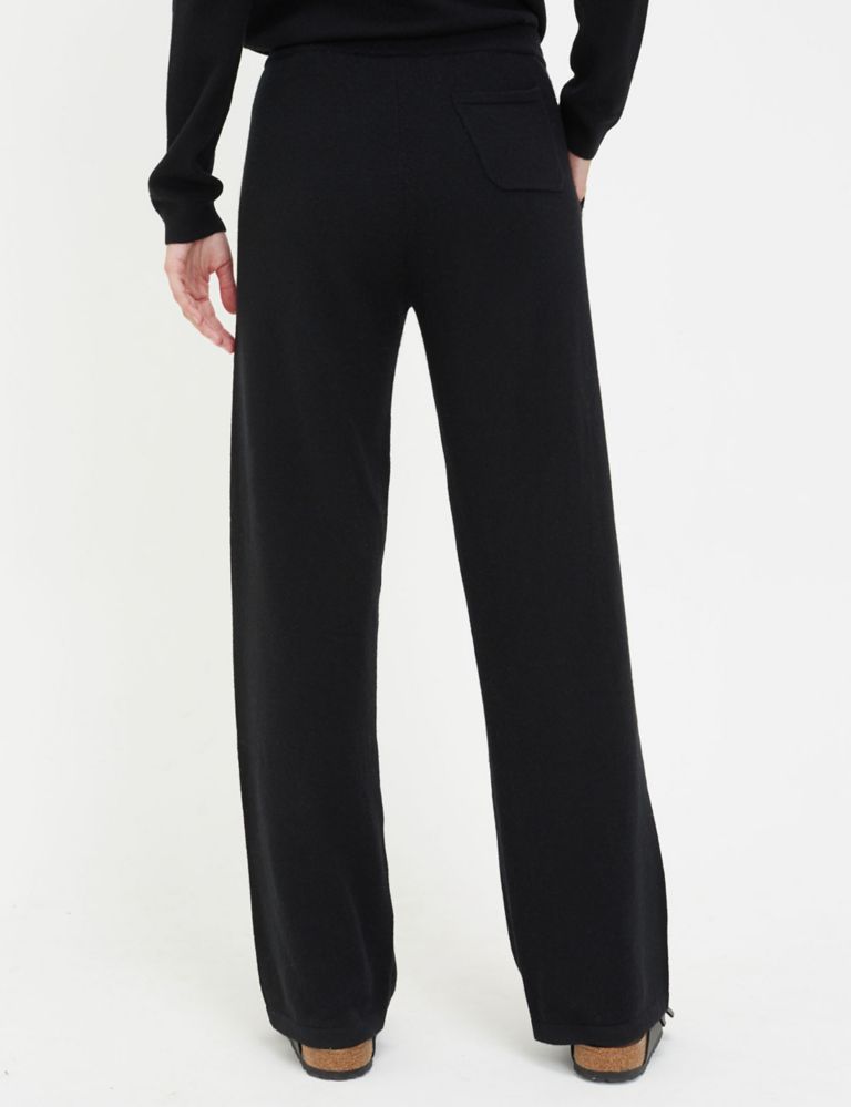 Pure Cashmere Wide Leg Joggers 3 of 5