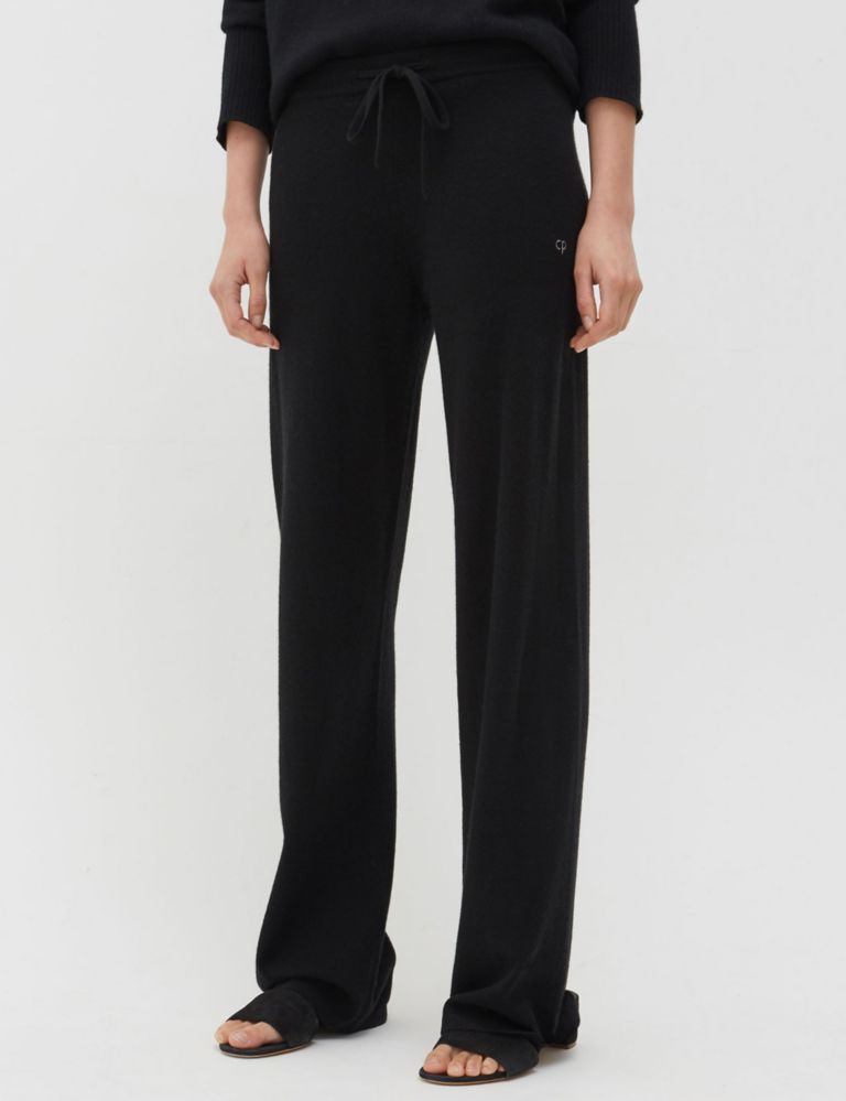 Pure Cashmere Wide Leg Joggers 4 of 5
