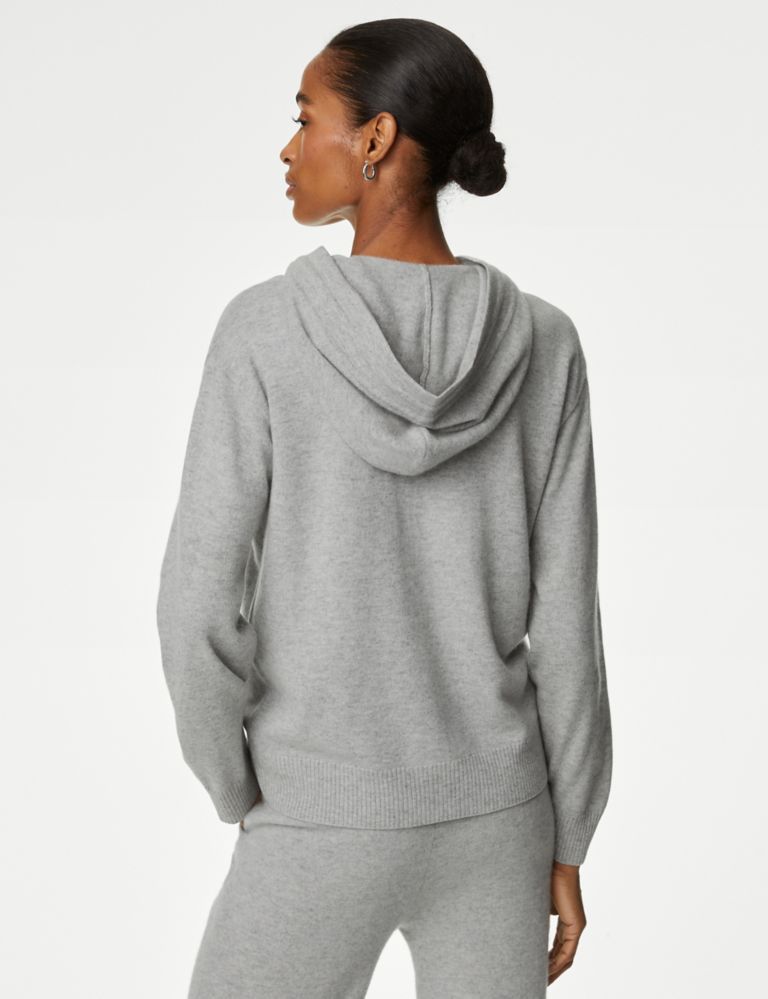 Pure Cashmere Zip Up Hoodie 5 of 6