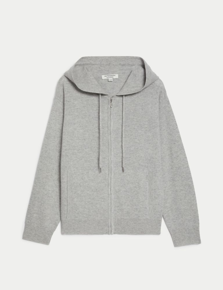 Pure Cashmere Zip Up Hoodie 2 of 6