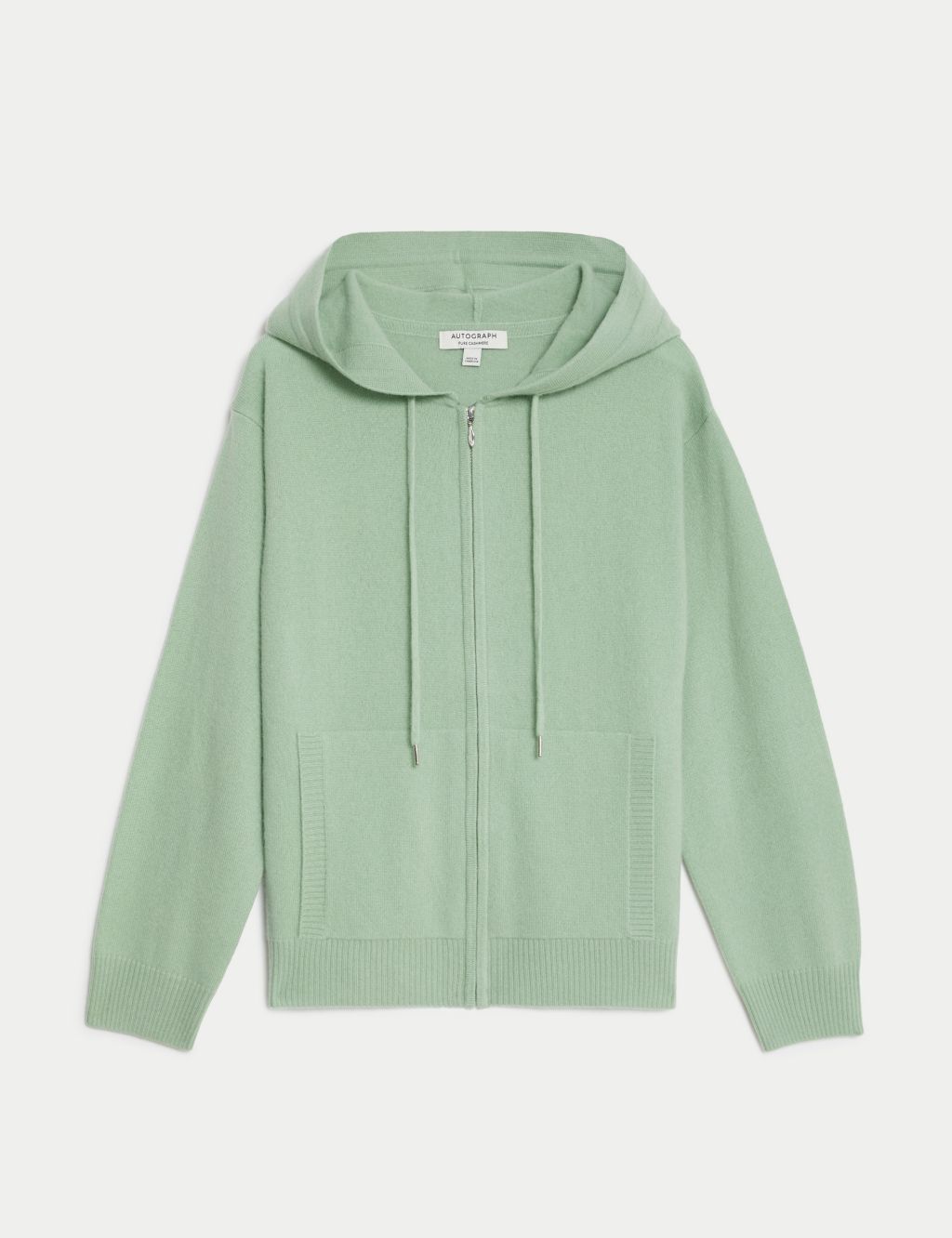 Pure Cashmere Zip Up Hoodie 1 of 6