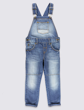 Pure Cotton  Dungarees (1-7 years) Image 2 of 3