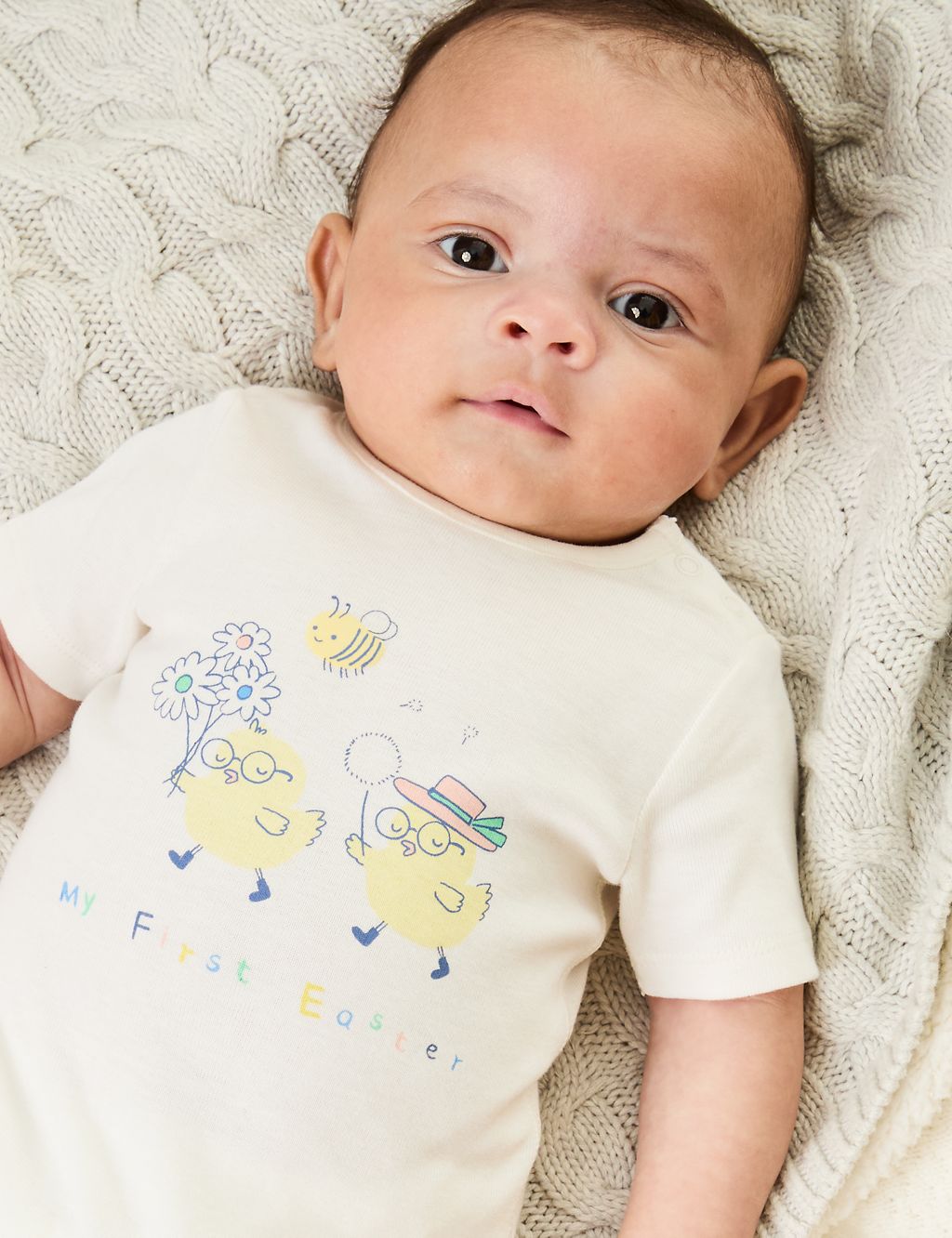 Pure Cotton 'My First Easter' Bodysuit (0 – 12 Mths) 5 of 5