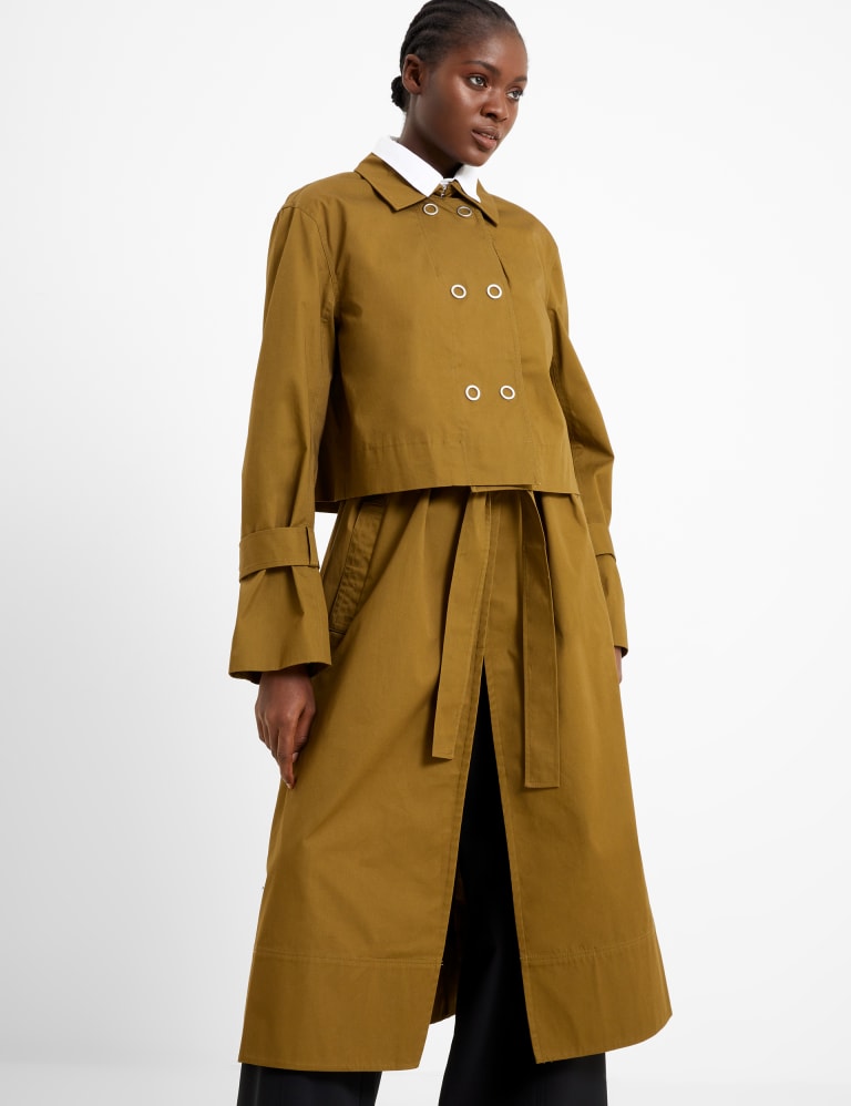 Pure Cotton 3 in 1 Longline Trench Coat