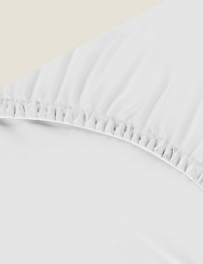 Pure Cotton 300 Thread Count Deep Fitted Sheet Image 2 of 4