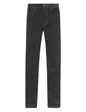 Pure Cotton 5 Pocket Corduroy Trousers Image 2 of 3