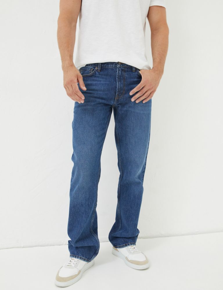 Pure Cotton 5 Pocket Jeans 3 of 5