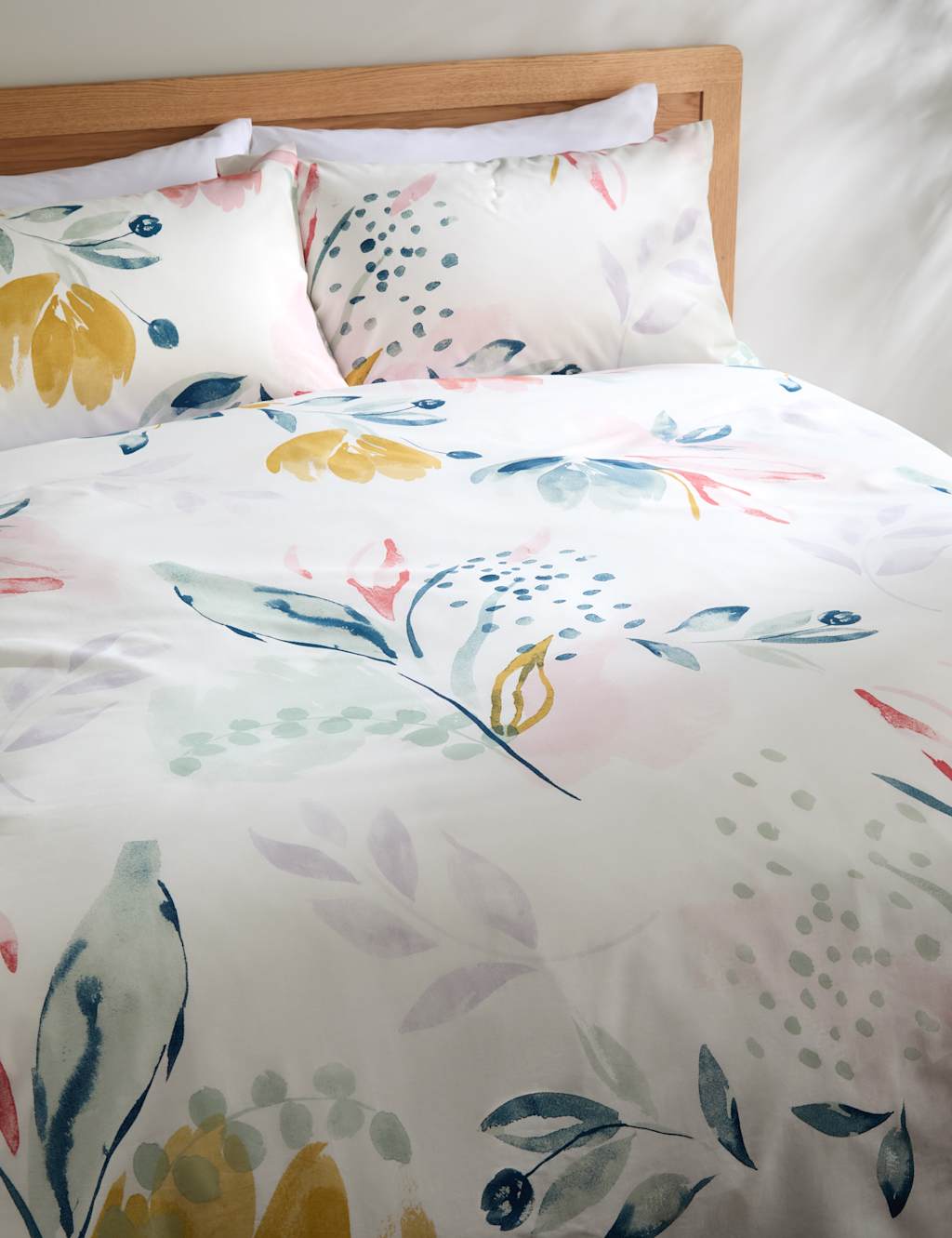 Pure Cotton Abstract Leaf Bedding Set 3 of 5