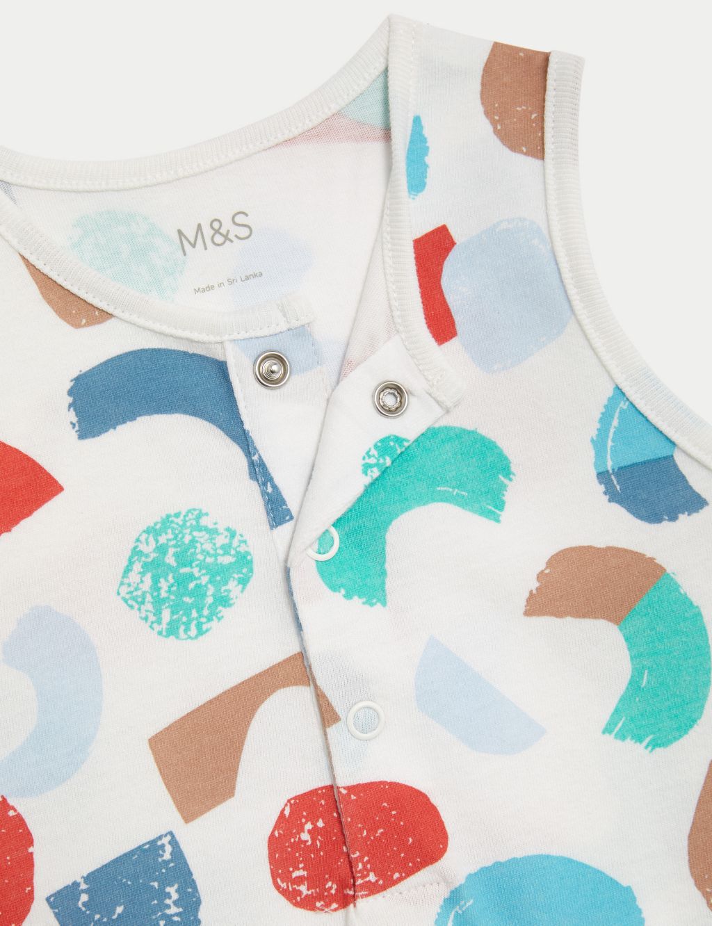 Pure Cotton Abstract Print Romper (0-3 Yrs) 2 of 3