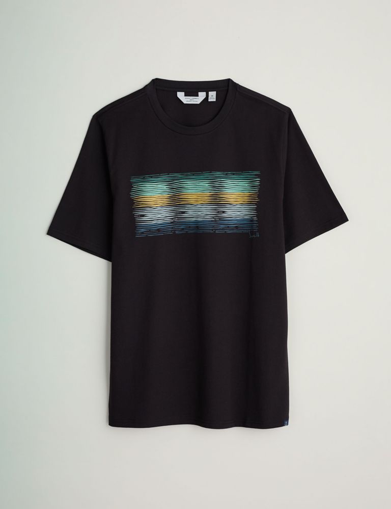 Pure Cotton Abstract Print T-Shirt 2 of 5