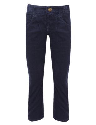 Pure Cotton Adjustable Waist Corduroy Trousers Image 2 of 5