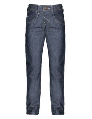 Pure Cotton Adjustable Waist Denim Jeans (1-7 Years) Image 2 of 4