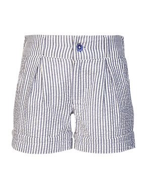 Pure Cotton Adjustable Waist Striped Shorts (1-7 Years) Image 2 of 4