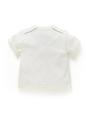 Pure Cotton Aeroplane Print T-Shirt Image 2 of 3